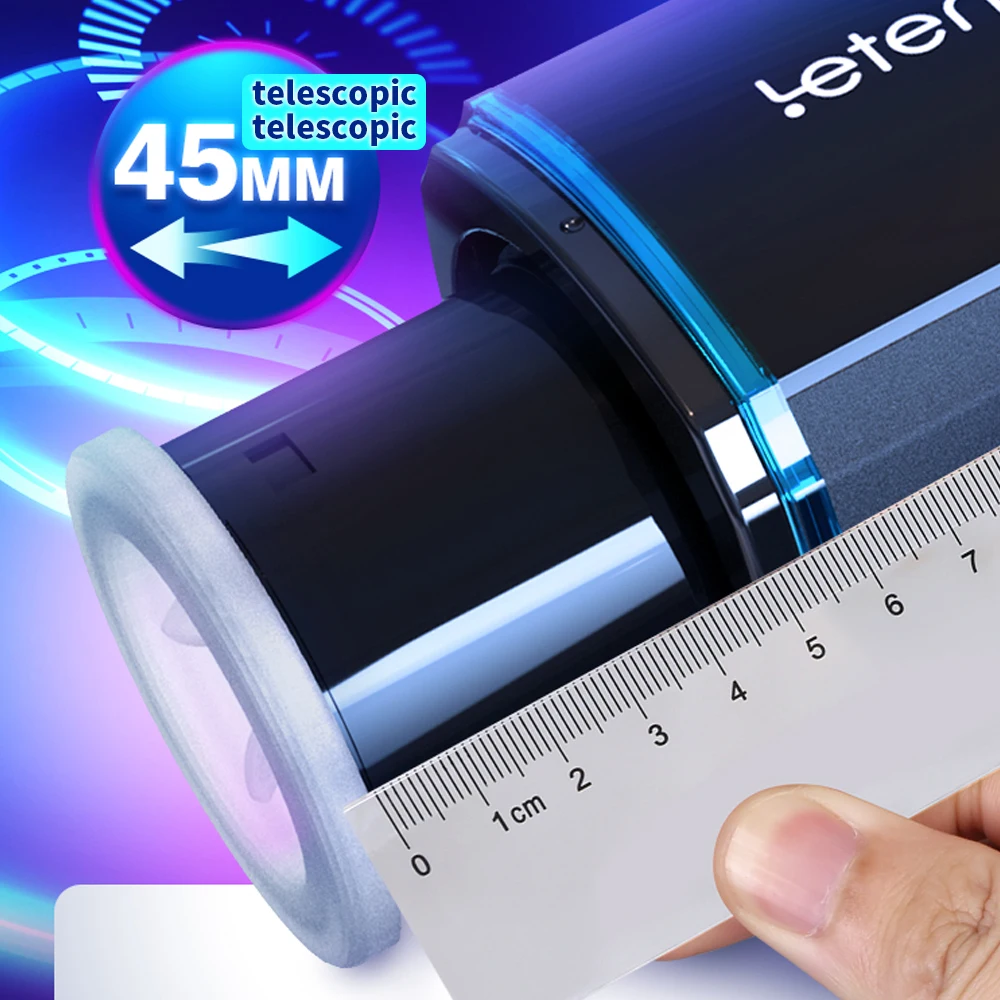 Выдвижной высокоскоростной поршневой Мужской мастурбатор Leten для отталкивания с