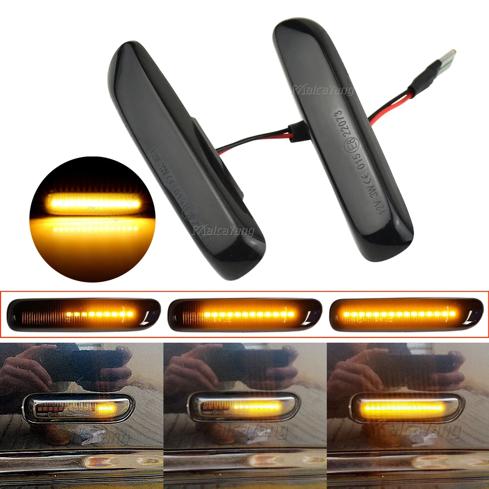 

LED Dynamic Turn Signal Lamp Sequential Side Marker Indicator Light For BMW E46 3 Series Limo Coupe Compact Cabriolet Touring