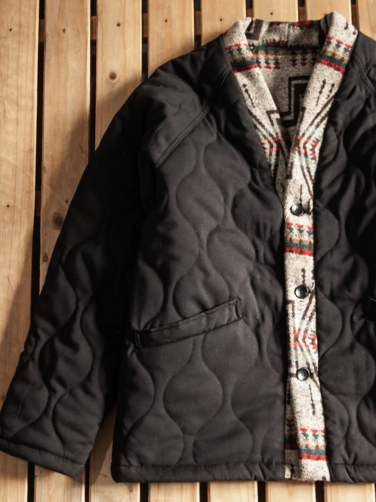 Дизайн халата японская мода ретро этническая двусторонняя одежда плотный