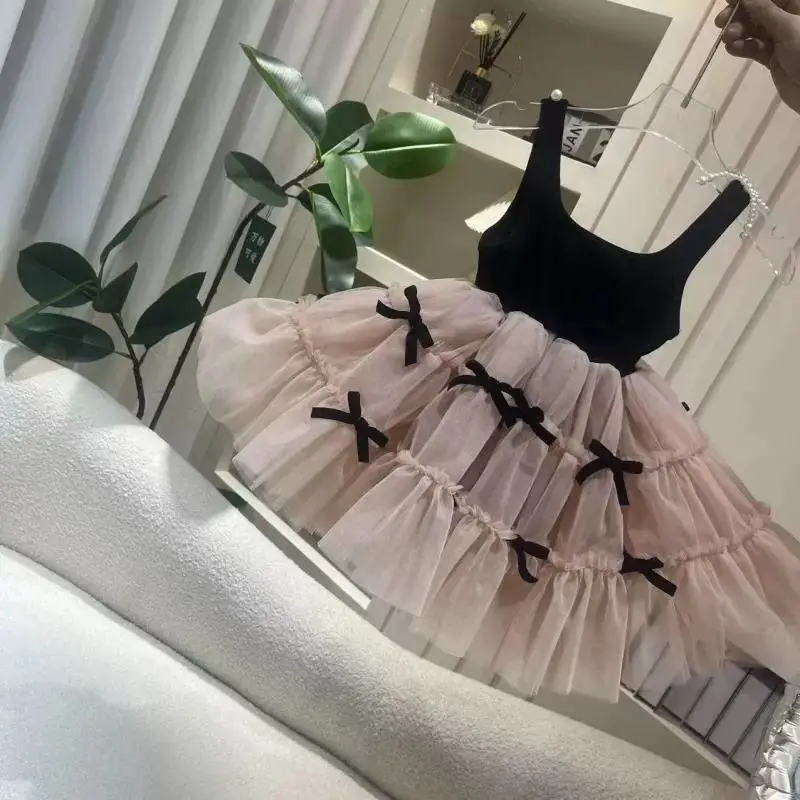 Детское платье для свадьбы рождественской вечеринки летнее сетчатое с