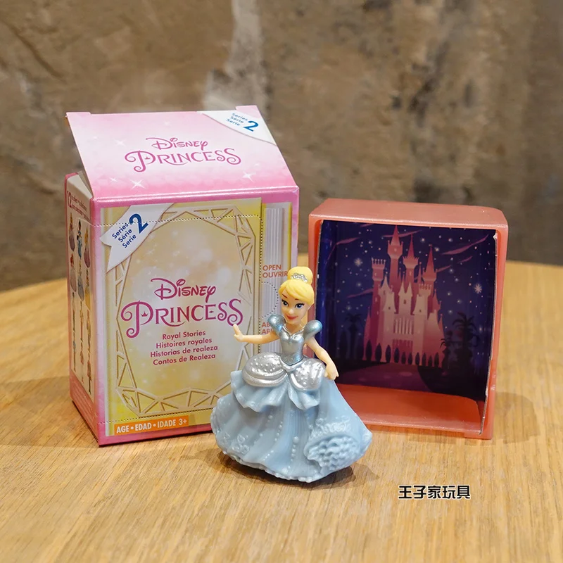 Disney Mermaid Figure Cinderella Doll pendant Blind Box Toy Head Movable Ornaments Accessories Children Present