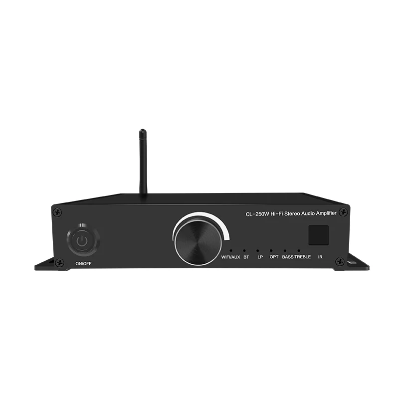 

BT5.0 Wifi 2.4G & 5G amplificator optical Aux input Vinyl record player karaoke airplay Amazon Audio power Amplifier