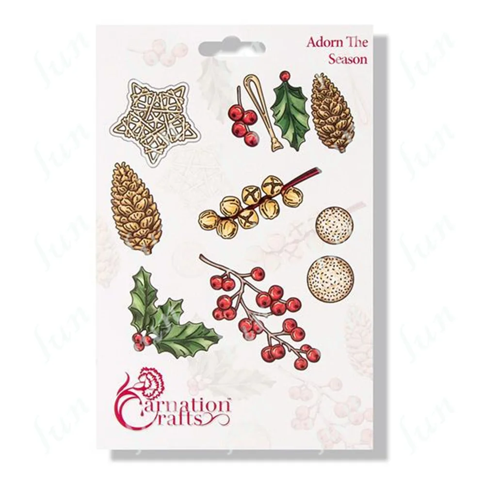 

New Arrival 2022 Steampunk Seal The Season Adorn Pine Cone Cherry Metal Cut Die Scrapbook Paper Mould Dies Scrapbooking Cutter