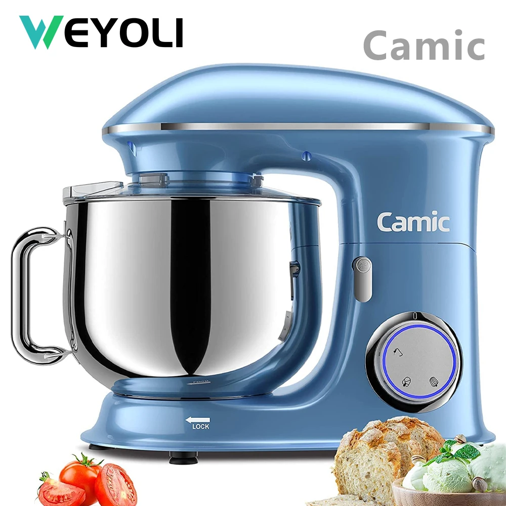 

WEYOLI 1500W Planetary Mixer with 8L Stainless Steel Bowl ,Kitchen Stand Mixer Meat Grinder Juicer Blender Cake Food Processor