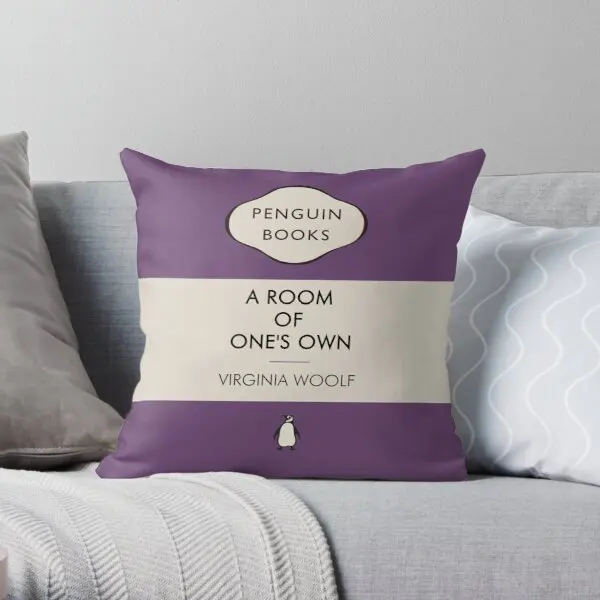 

Penguin Books Virginia Woolf Printing Throw Pillow Cover Fashion Anime Bedroom Comfort Decorative Bed Case Pillows not include