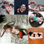 Детский вязаный крючком одежда ручной работы новорожденный фото реквизит для мальчиков и девочек аксессуары для фотосъемки костюмов