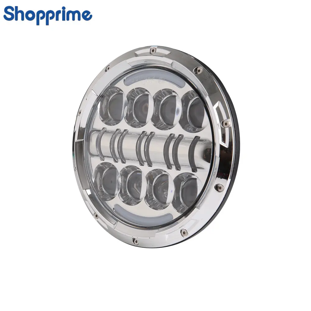 

7 Inch 80W Round LED Projector Headlight Bulb for Harley Motorcycle Motorbike and LED Headlamp