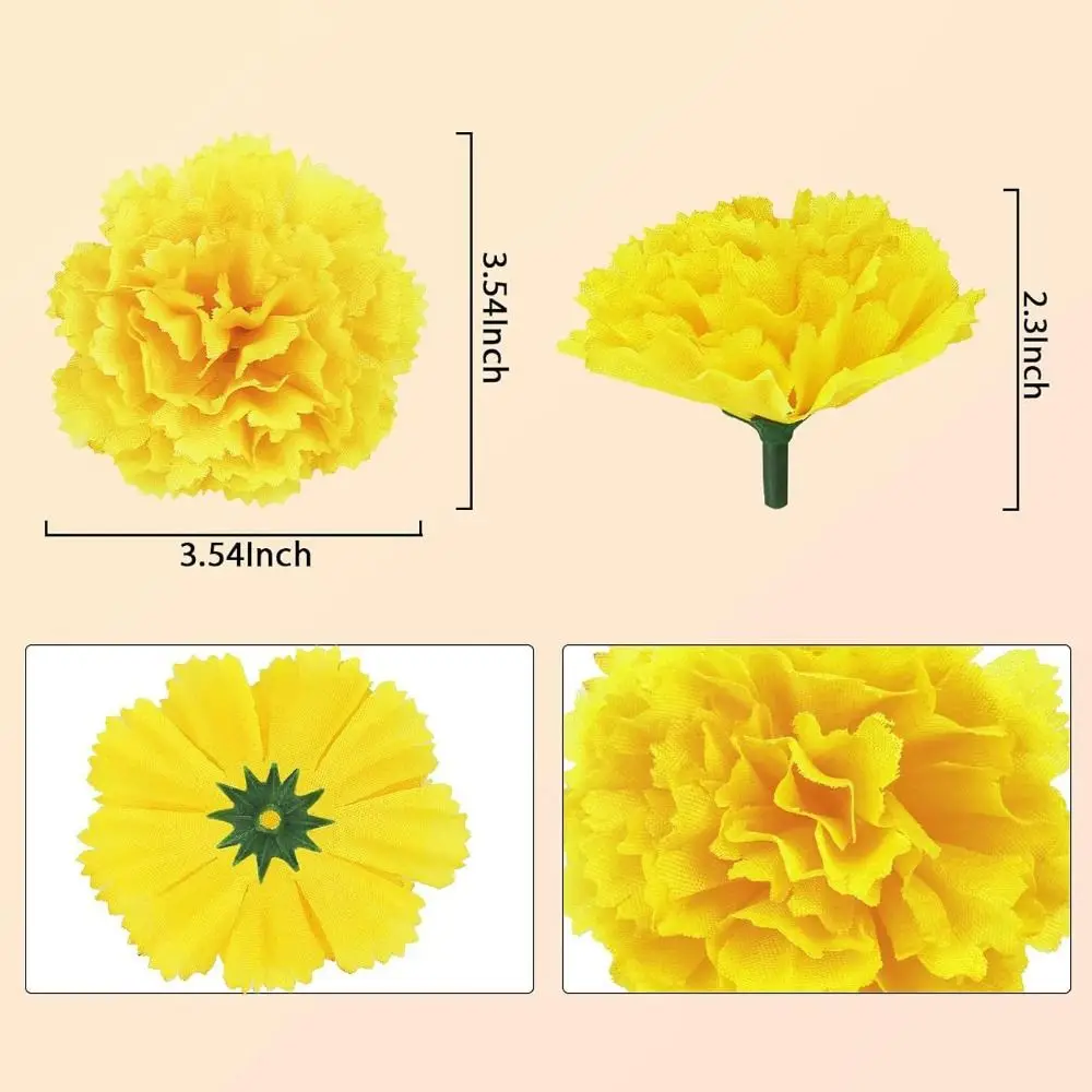 Большие головки цветов бархатцев шелковые дивали искусственный цветок
