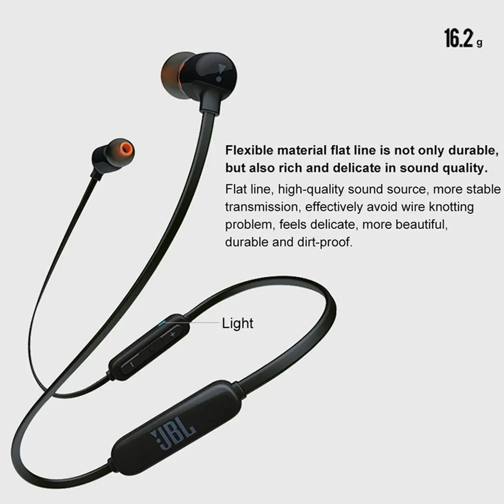 

Earphone JBL Tune T110BT Pure Bass Wireless In-Ear Headphones With Mic Sports Magnetic Attraction Headset