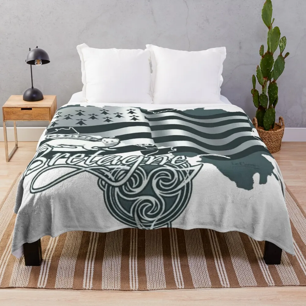 Бретонский флаг декоративное одеяло для дивана