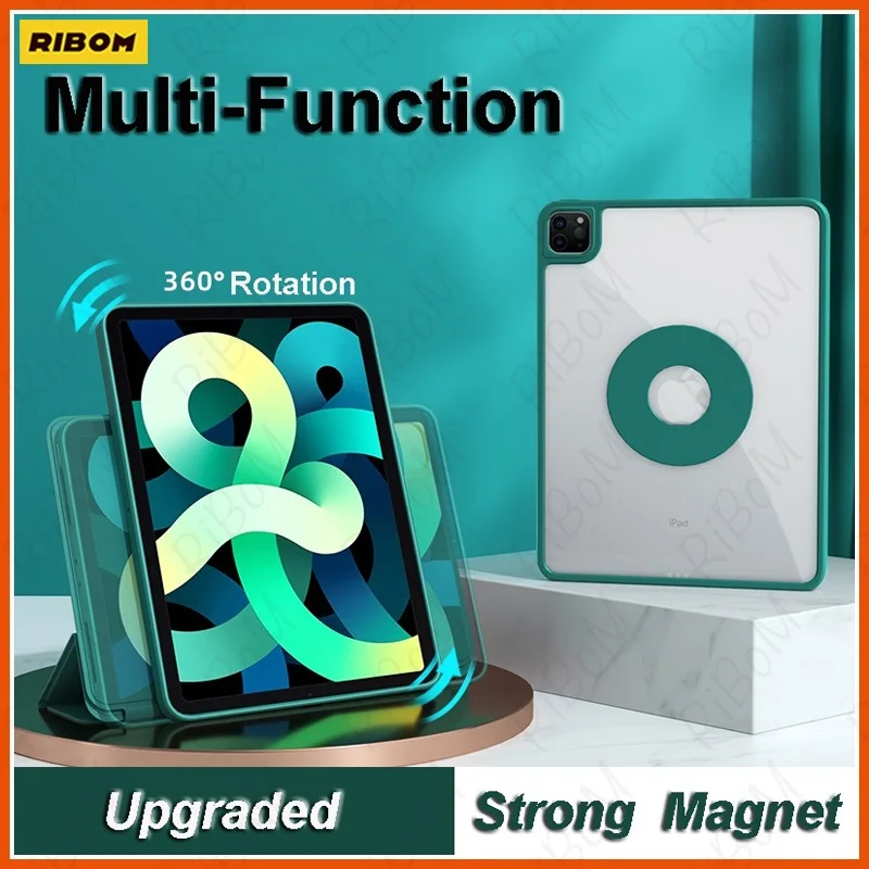 

New Folding Case For Ipad Mini 6th Gen 2021 360° Detachable Magnetic Case For Ipad Pro 11 12 9 Air4