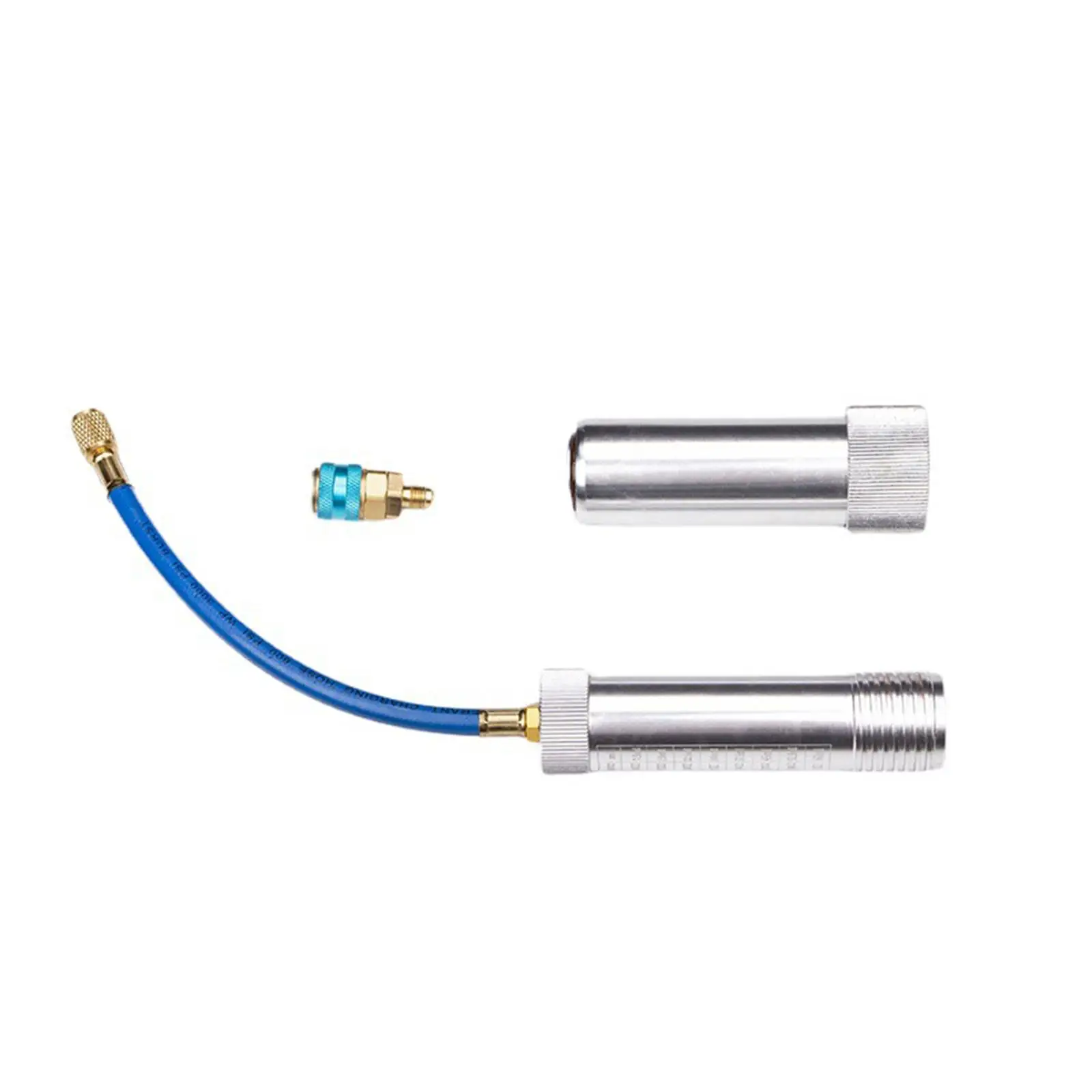 

Oil and Dye Injector Quick Coupler Easy to Use 600PSI-3000PSI Outlet Thread 1 / 4SAE Hand Turn Pr tical R134A Filler for Home
