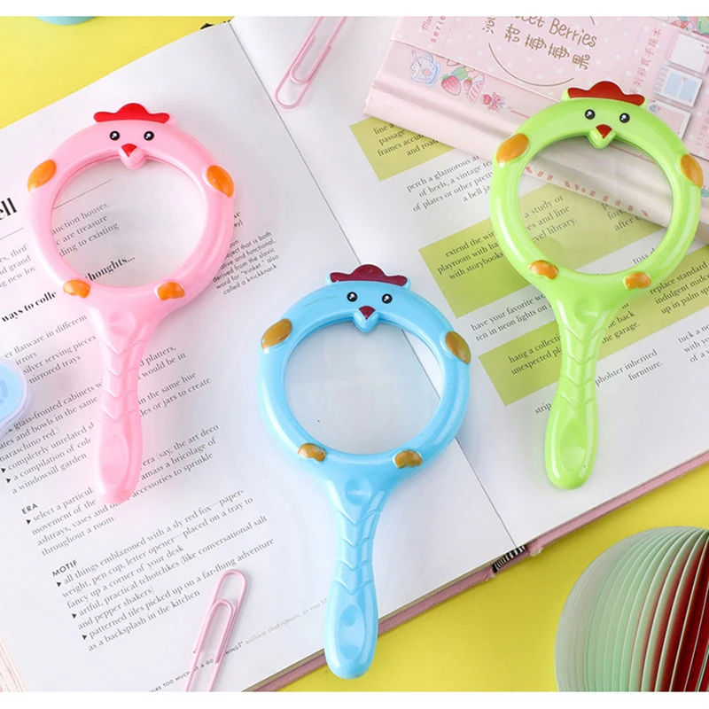 

Cartoon Magnifying Glass Baby Kids Learning Observing Magnifier Science Experiment Toys Science Puzzle Explorer Toy