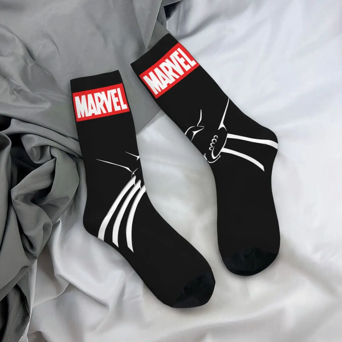 Забавные сумасшедшие носки Logan для мужчин в стиле хип-хоп Harajuku Marvel X-man Дэдпул и