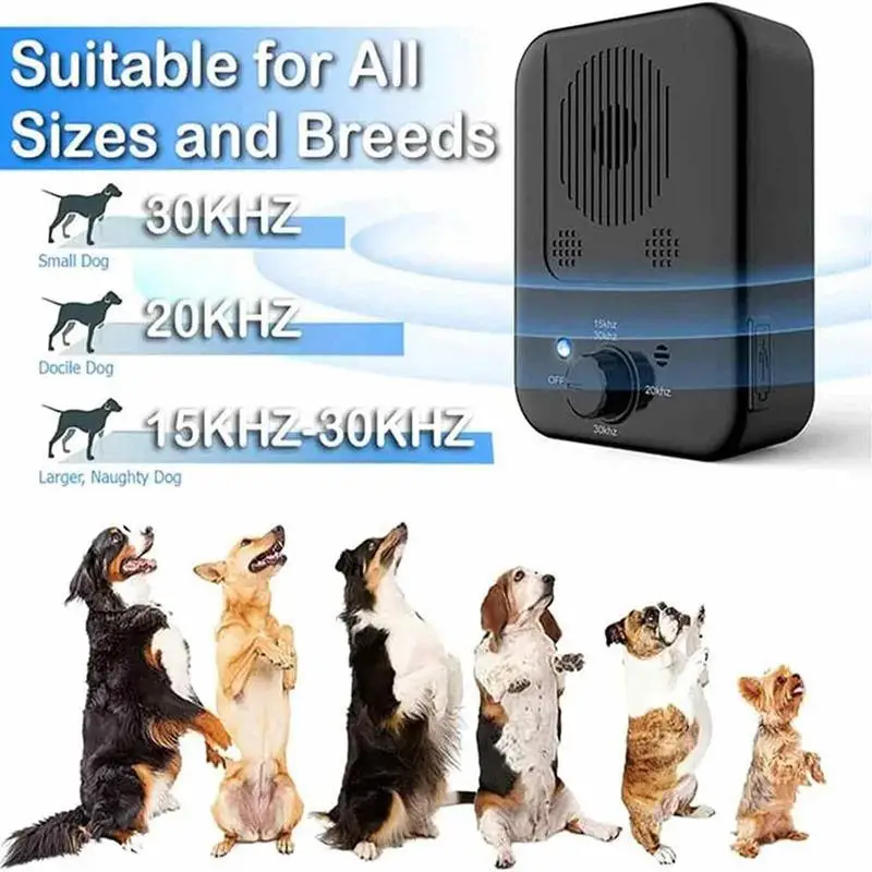 

Dog Bark Stopper Deterrents Ultrasonic Stopper Bark Dog Repeller Pet Training Stop Barking Anti Noise Device Pet Supplies