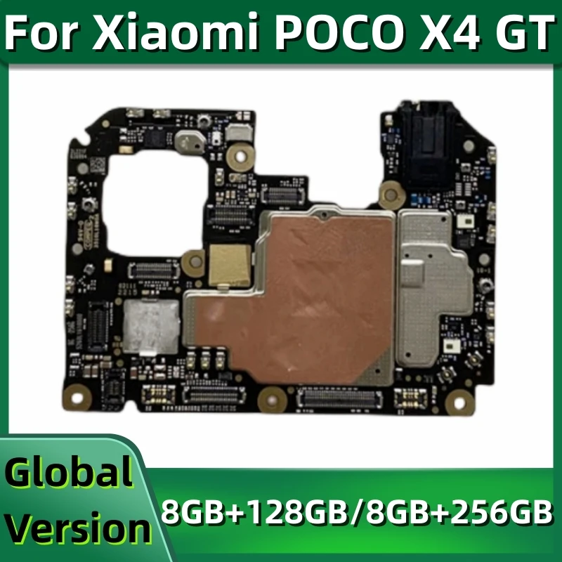 

Motherboard for Xiaomi Mi POCO X4 GT Mainboard 128GB/256GB Global Version Mobile Logic Board Dimensity 8100 With NFC