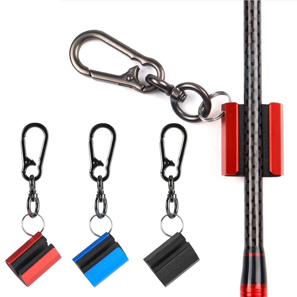 

2PCS Rod Clips Wearable Fly Fishing Pole Holder Swivel Hook Fishing Accessories Lightweight Rod Holds Rest Outdoor Fish Tackle