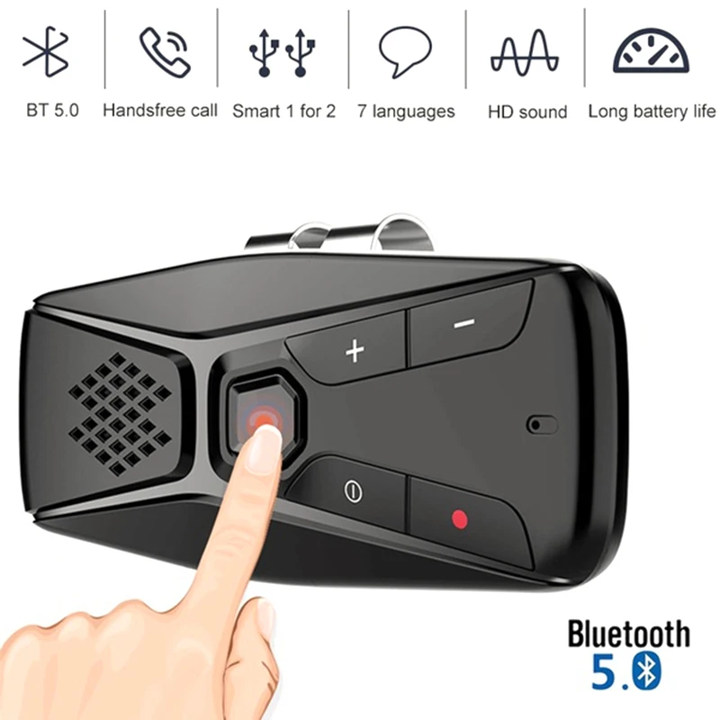 Автомобильный комплект JaJaBor с Bluetooth Громкоговоритель беспроводной микрофоном 5 0