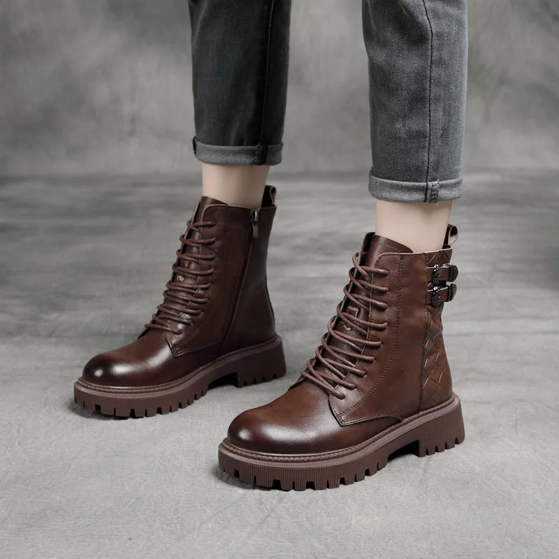 

Autumn and Winter Featured Popular Models Handmade Genuine Leather Dr. Martens Boots Boots Single-Layer Boots