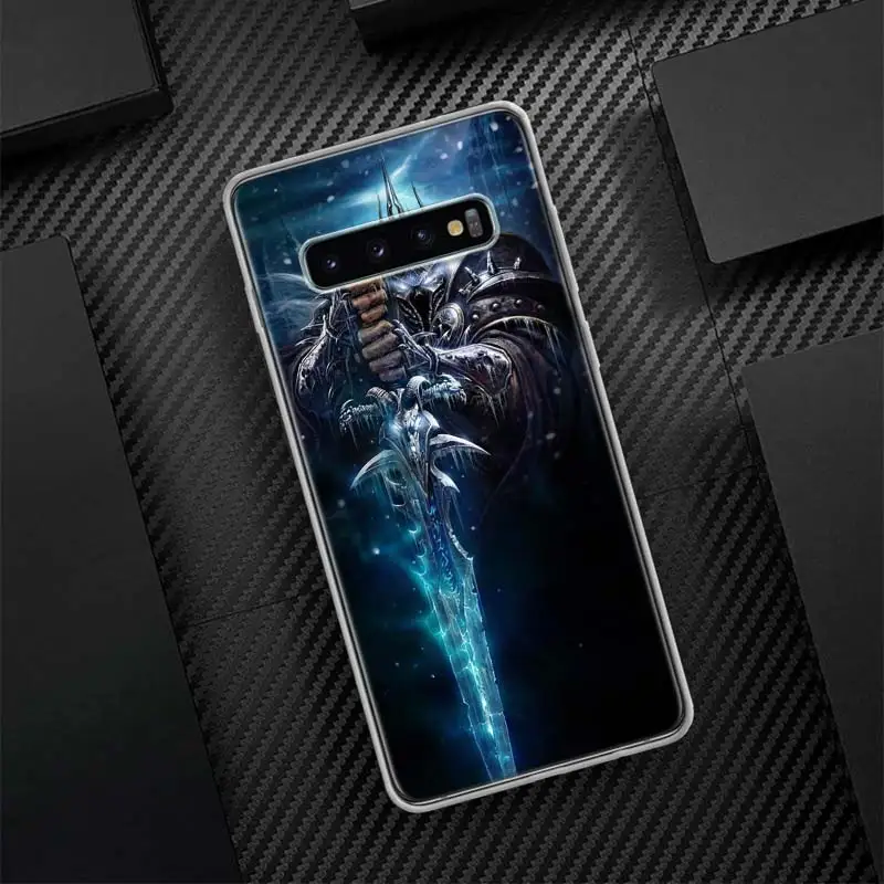 Силиконовый телефонный чехол W-World Of W-Warcraft W-Wow для Samsung Galaxy S23 S24 Ultra S21 S20 FE S22 S10 Plus S10E