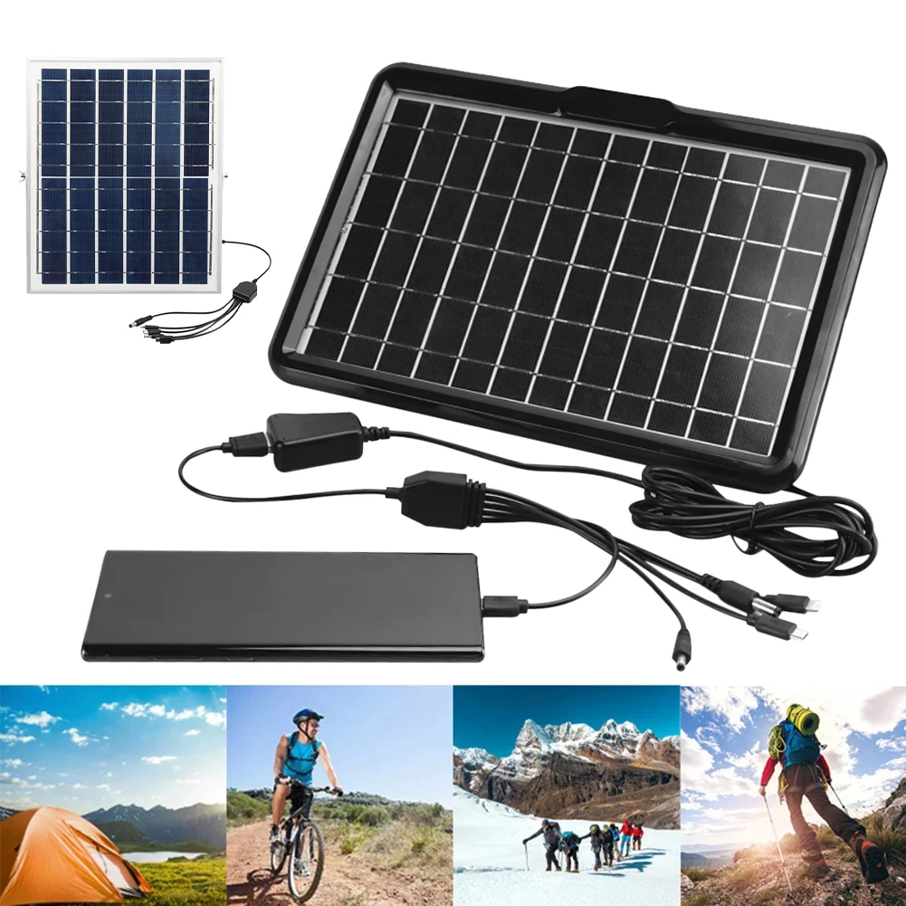 Купи Solar Charger 5V1A 10W Solar Panel Mobile Phone Emergency Charging Board with USB Regulator for Power Bank Outdoor Camping Home за 1,237 рублей в магазине AliExpress