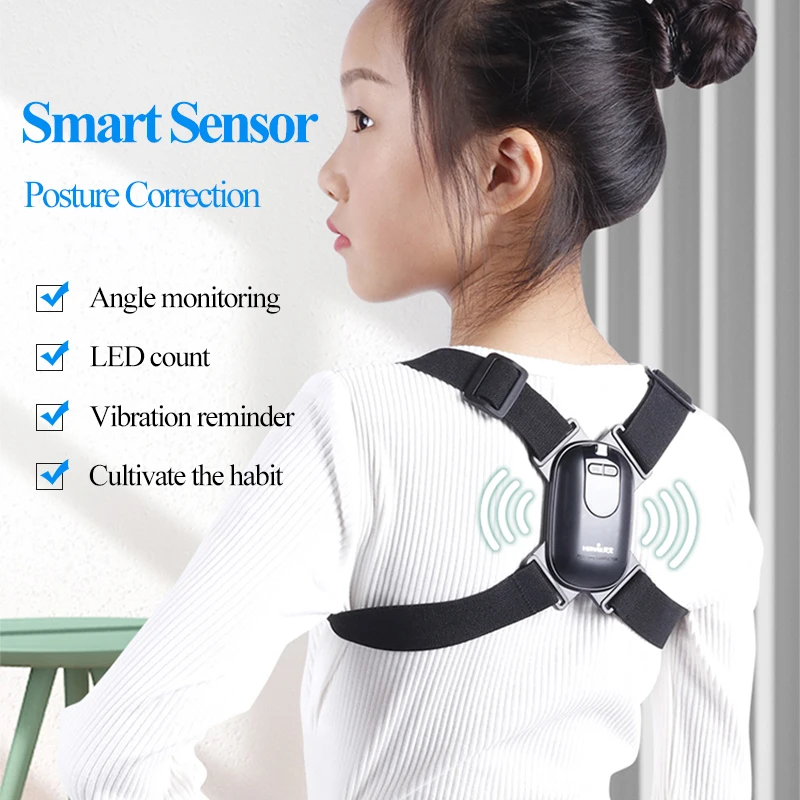

Tenwin 7600 Smart Posture Corrector Vibration Reminder Sensor Seated/Shoulder Corrector Help Prevent Myopia/Hump Back/Head Down