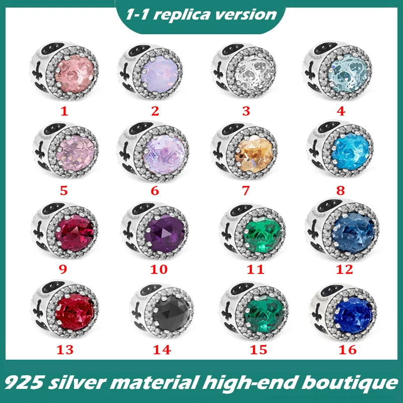 

Подвески из стерлингового серебра показывают женственное очарование, подходит для оригинальной Пандоры, Сияющие циркониевые подвесные бу...