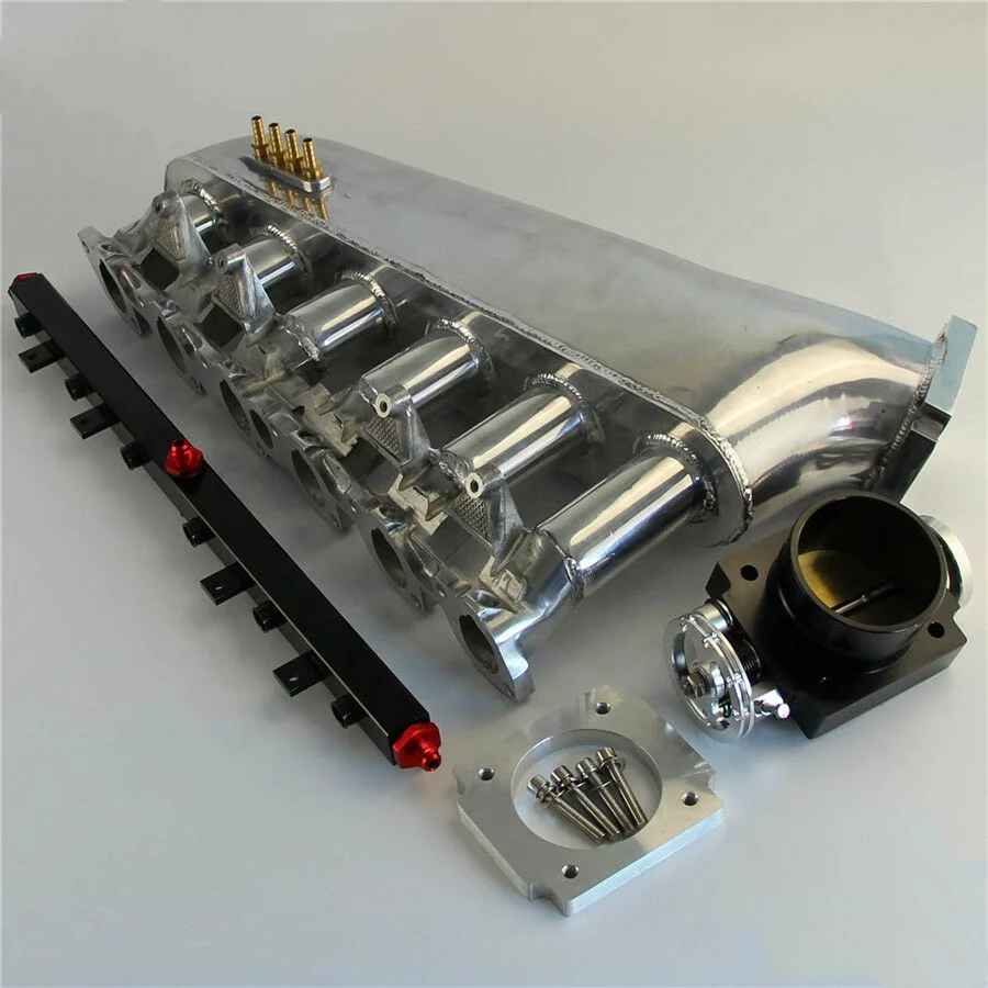 

Intake Manifold w/Throttle body Fuel Rail Kit Racing For E30 M20 320i 325i 87-91