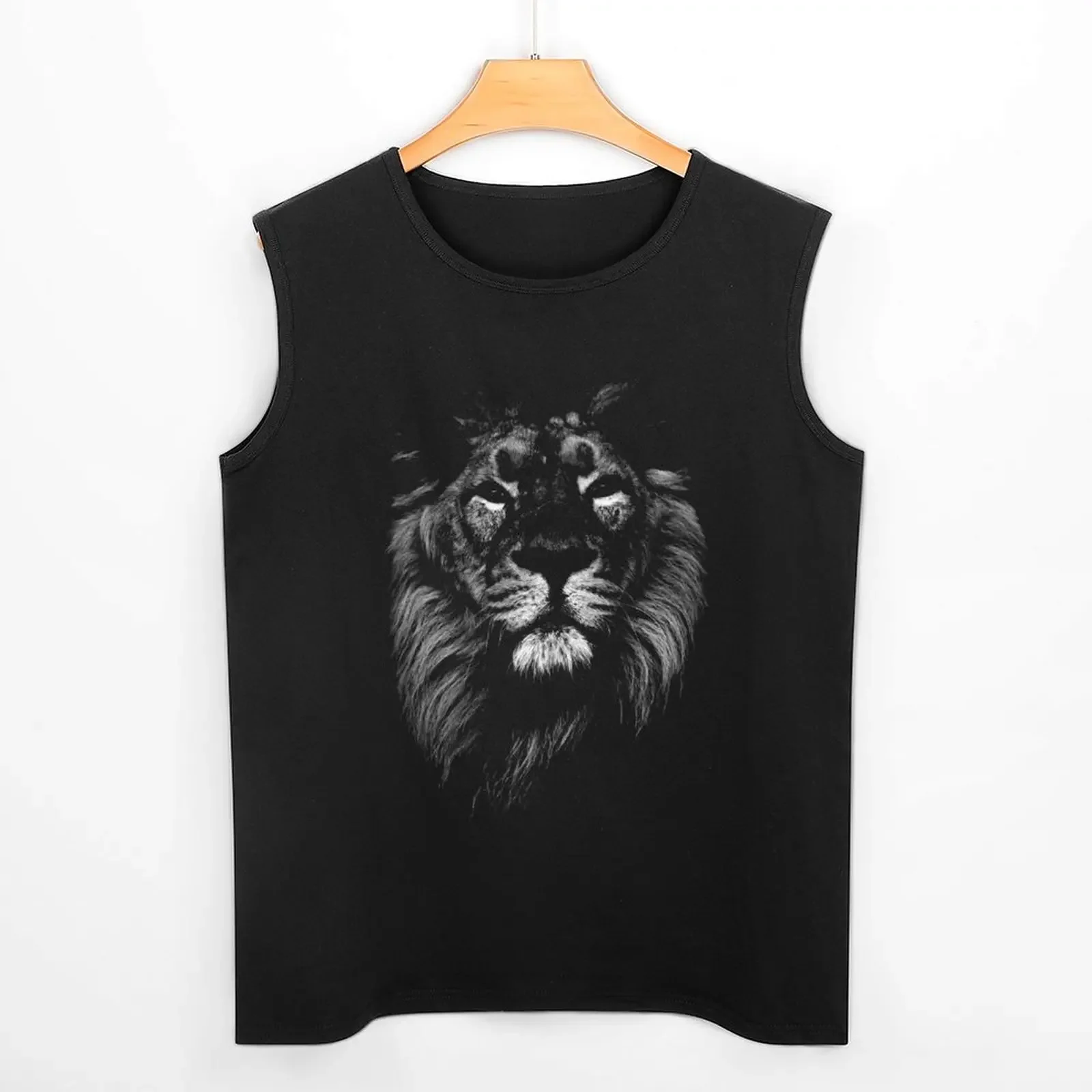 Новинка майка с индийским львом Мужская одежда брендовая мужская
