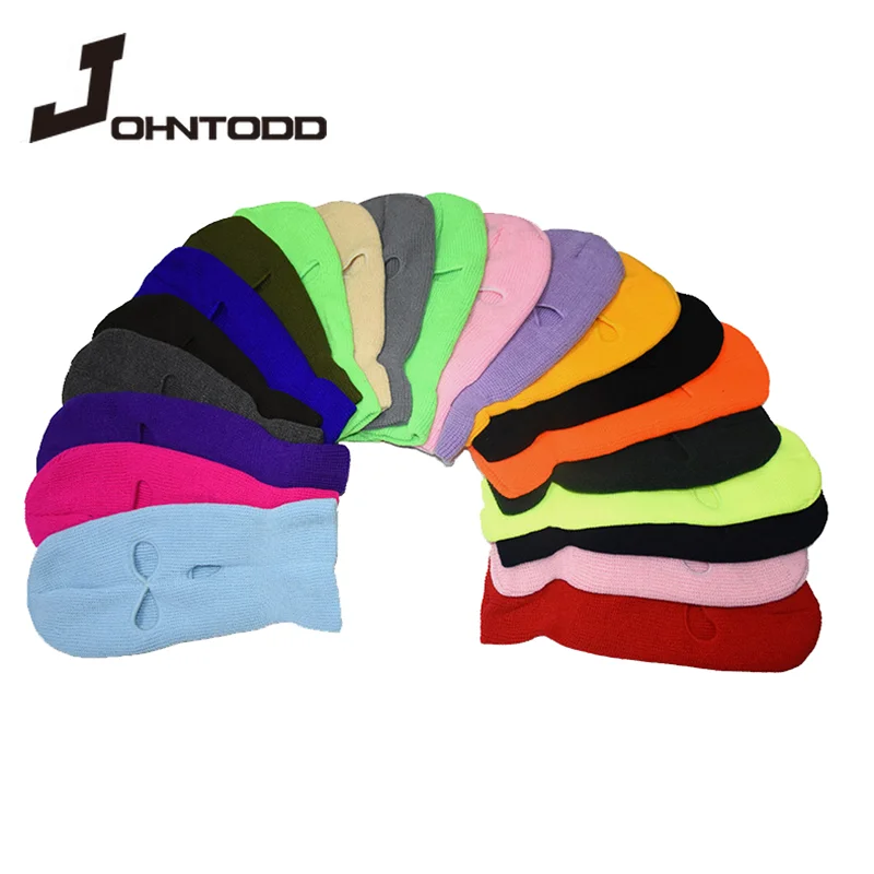 

Зима 2021, теплые женские и мужские шапки, закрывающие все лицо Лыжная маска, Балаклава унисекс с 3 отверстиями, армейские тактические ветрозащитные вязаные шапки из CS, шапочка