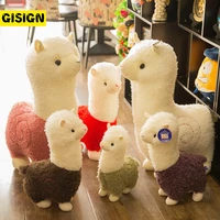 28 55cm 6 color alpaca plush toys cute animal doll soft cotton stuffed kawaii room decor plushie kids toy for girl birthday gift