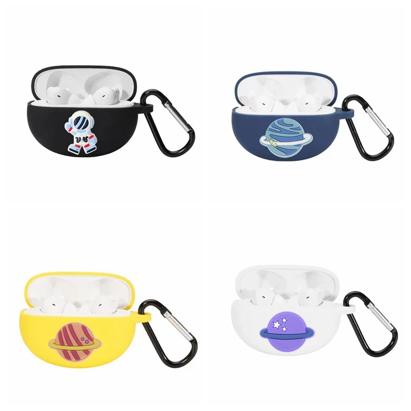 

Чехол для OPPO Enco Free2, мультяшный чехол с планетами для наушников, чехол для OPPO Free 2 TWS, нескользящий Силиконовый защитный чехол для телефона