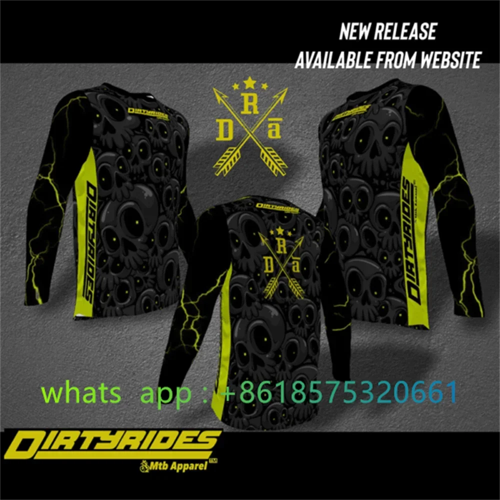 Мужская Трикотажная быстросохнущая рубашка для езды на велосипеде