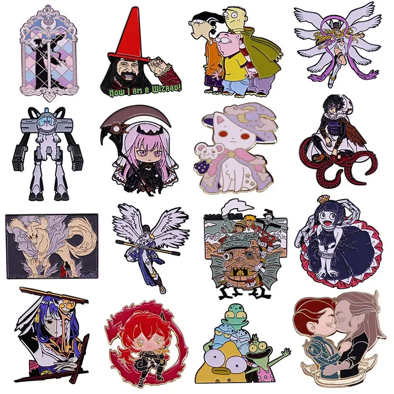 Эмалированные булавки с героями аниме фильмов Digimon приключения мультяшная