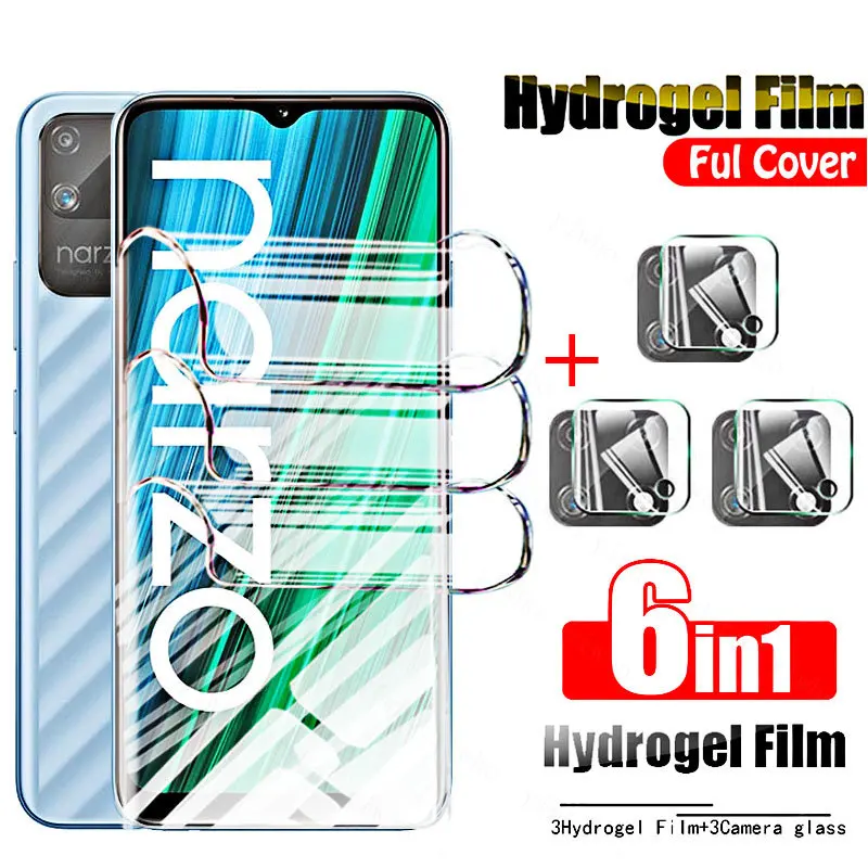 

Для Oppo Realme Narzo 50A Prime Гидрогелевая пленка защита для экрана для Realmi Narzo50A Pro 50i не стекло Narzo50 Pro объектив камеры