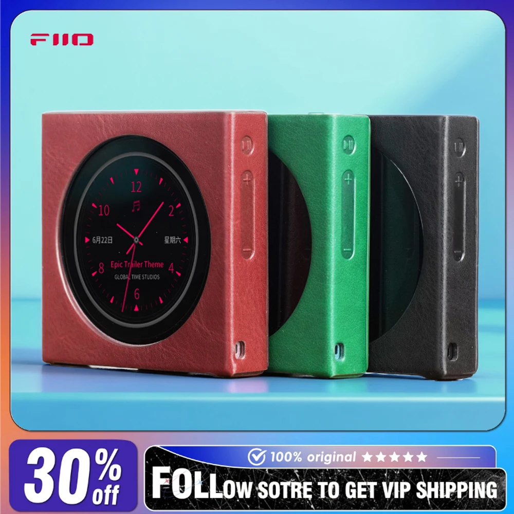 Фото Магнитный защитный чехол FiiO SK-DISC из искусственной кожи, черный/красный/зеленый, чехол для MP3-плеера Fiio Snowsky DISC №1