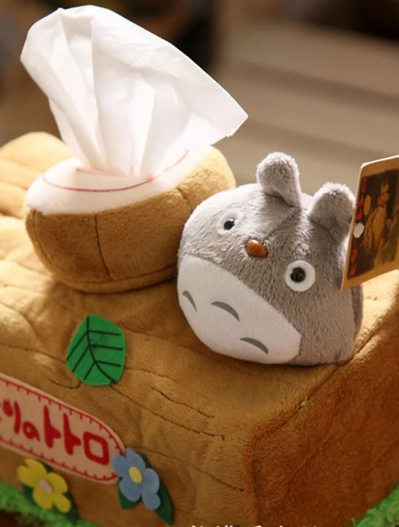Totoro плюшевая кукла коробка с салфетками японское аниме Шиншилла экстракция
