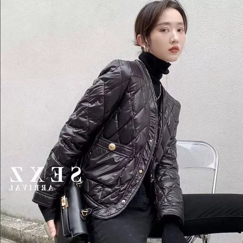 

2022NEW Fashion Women Short Down Jacket White Duck Down Jackets Spring And Autumn Casual Style Coats Female Outwear