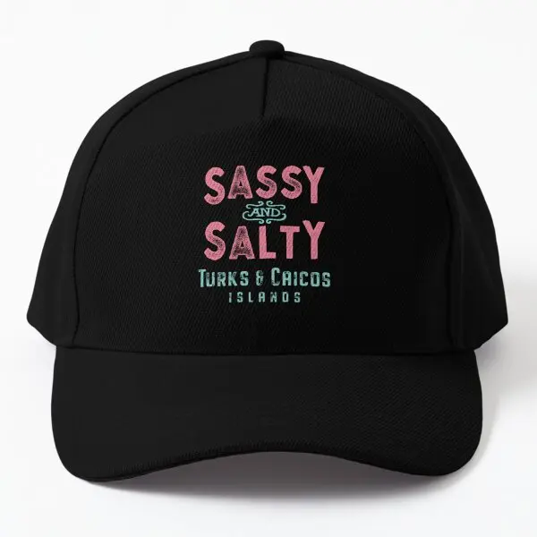 

Turks And Caicos Islands Sassy And Salty Baseball Cap Hat Sport Casual Fish Casquette Printed Spring Hip Hop Outdoor Women
