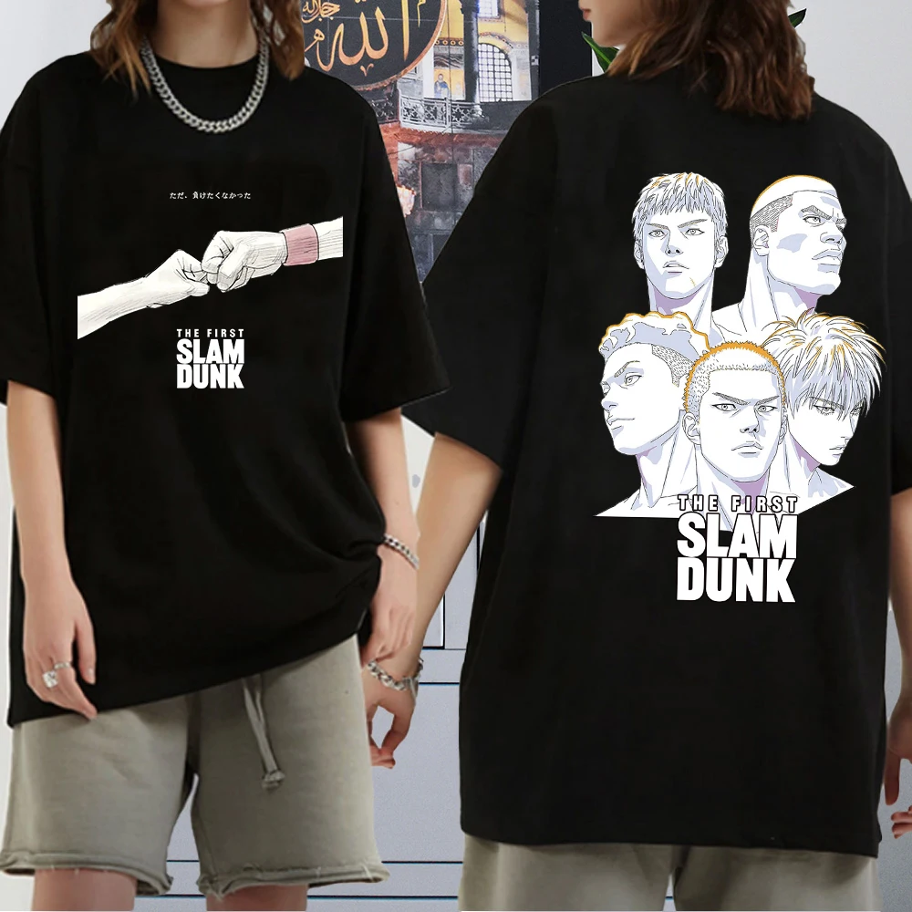 Men's Luxury Clothing Slam Dunk Team Shirt Japanese Fashion Men Clothes Anime Slam Dunk T-shirt High Quality Harajuku Cotton Tee