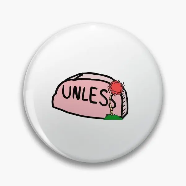 Unless The Lorax Мягкая булавка на пуговицах Женская шляпа Металлический декор Милый