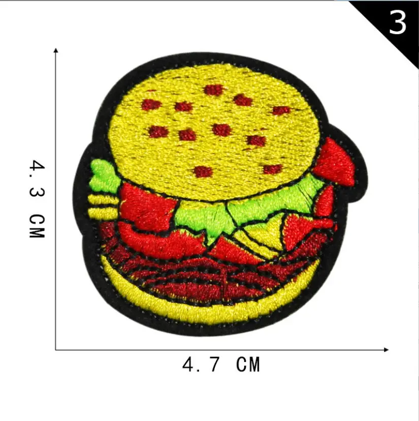 40 скам 10 шт. нашивки для гамбургеров вышитая одежда шляпа сумка материал ремонта