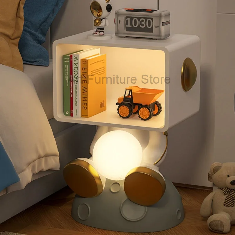 Кофейные детские тумбочки для дома скандинавские современные приставные