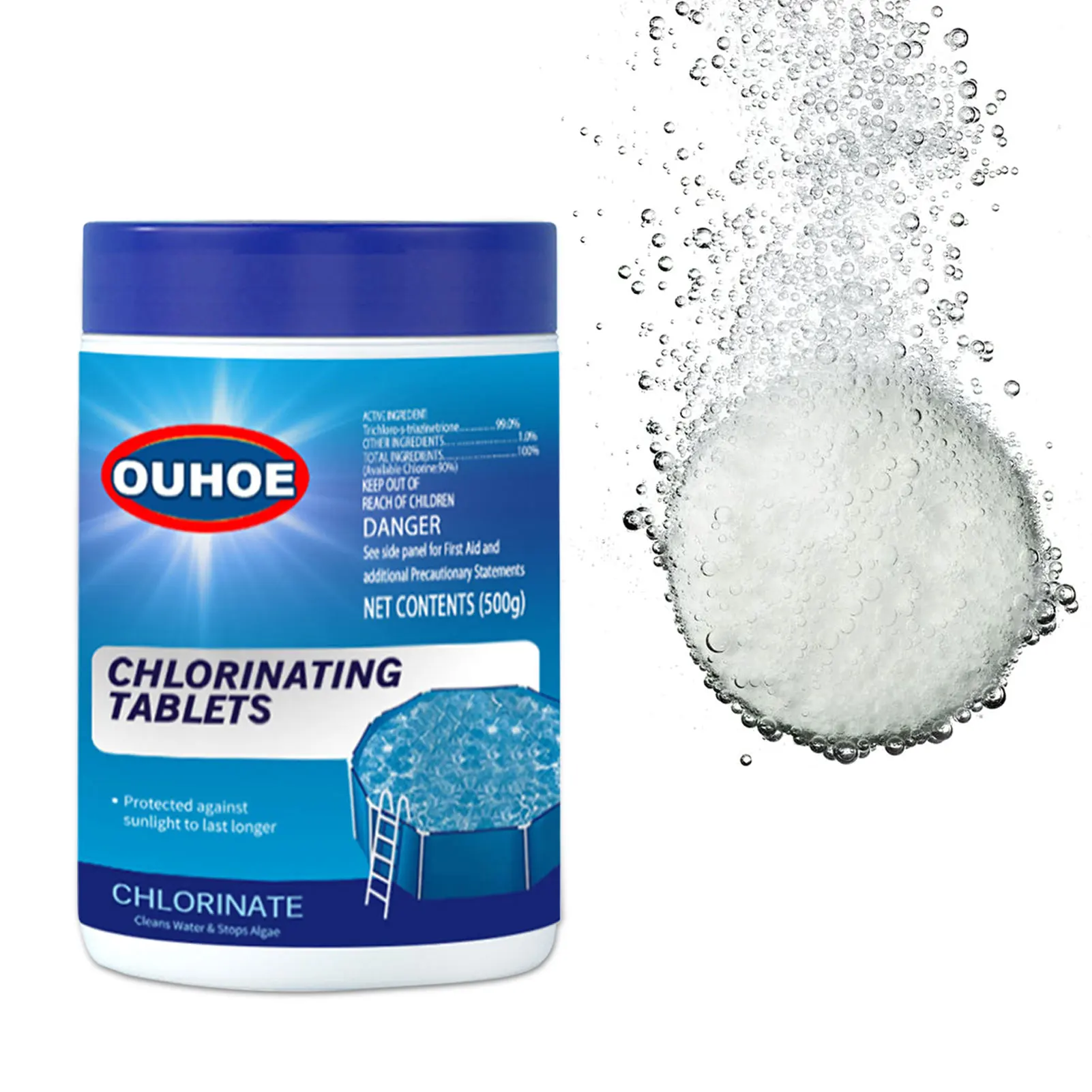 

Таблетки для бассейна с хлором очиститель для бассейна таблетки с хлором для предотвращения солнечного света в течение более длительного в...