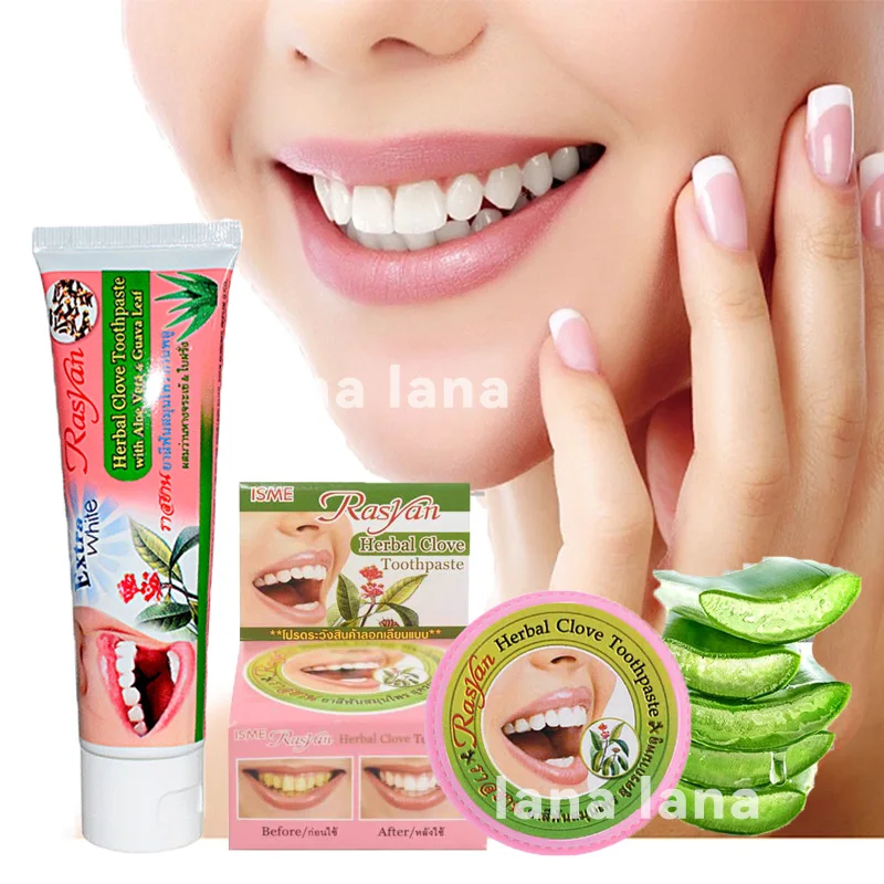 

10/20/30/100G Thailand Toothpaste Teeth Whitening Oral Care Herb Clove Mint Flavor Tooth Paste Dentifrice Remove Stains