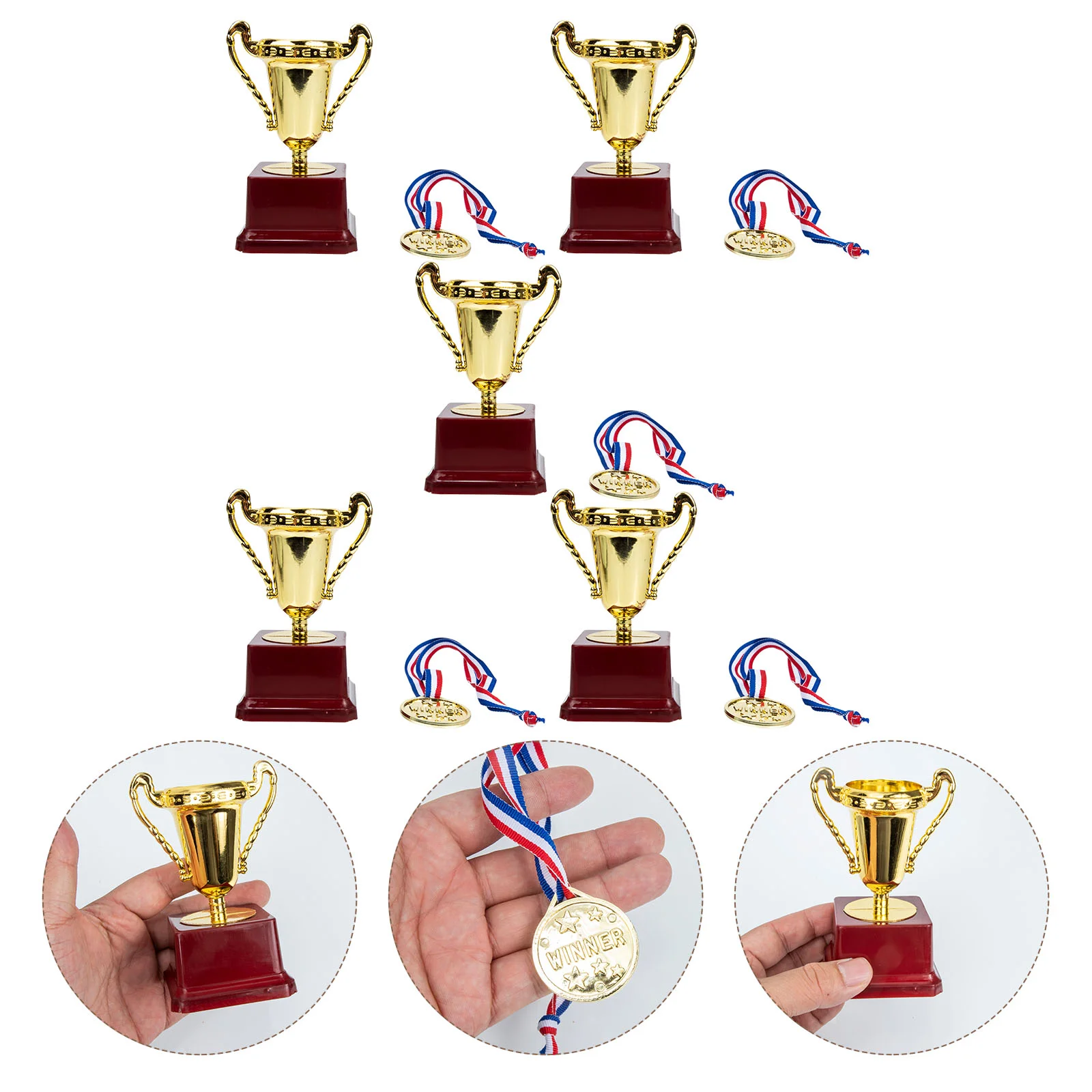 

Trophy Award Medals Kids Gold Cups Trophies Sportsplace First Winner Medalgolden Cup Reward Party Tournament Toy Competition