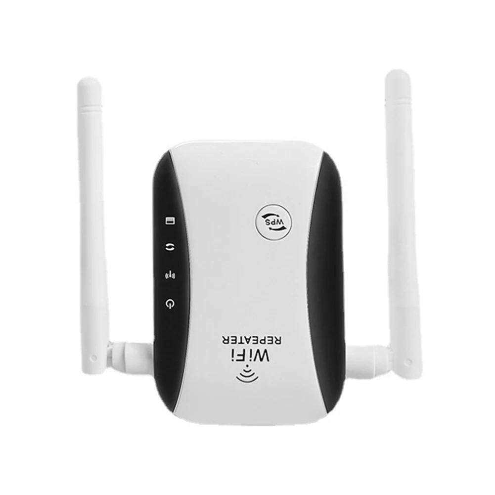 

Wireless WiFi Repeater 300Mbps Network Expander Router with 2 High-gain External Antennas Signal Long Range Extender