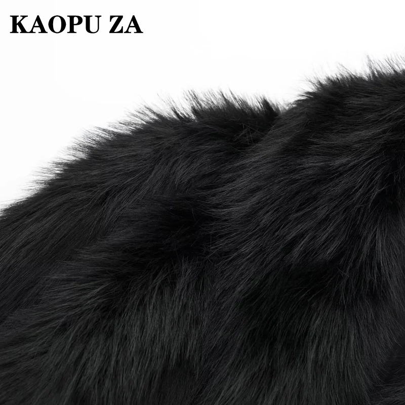 KAOPU ZA 2024 осенне-зимняя женская повседневная однотонная короткая куртка с