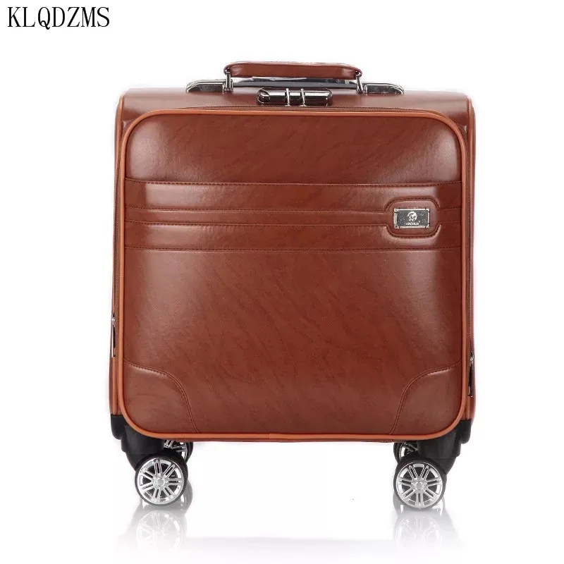 KLQDZMS 18 Inch Boarding Suitcase Light Carrying Suitcase Unisex Fashion Business Travel Suitcase Carry Wheeled Luggage