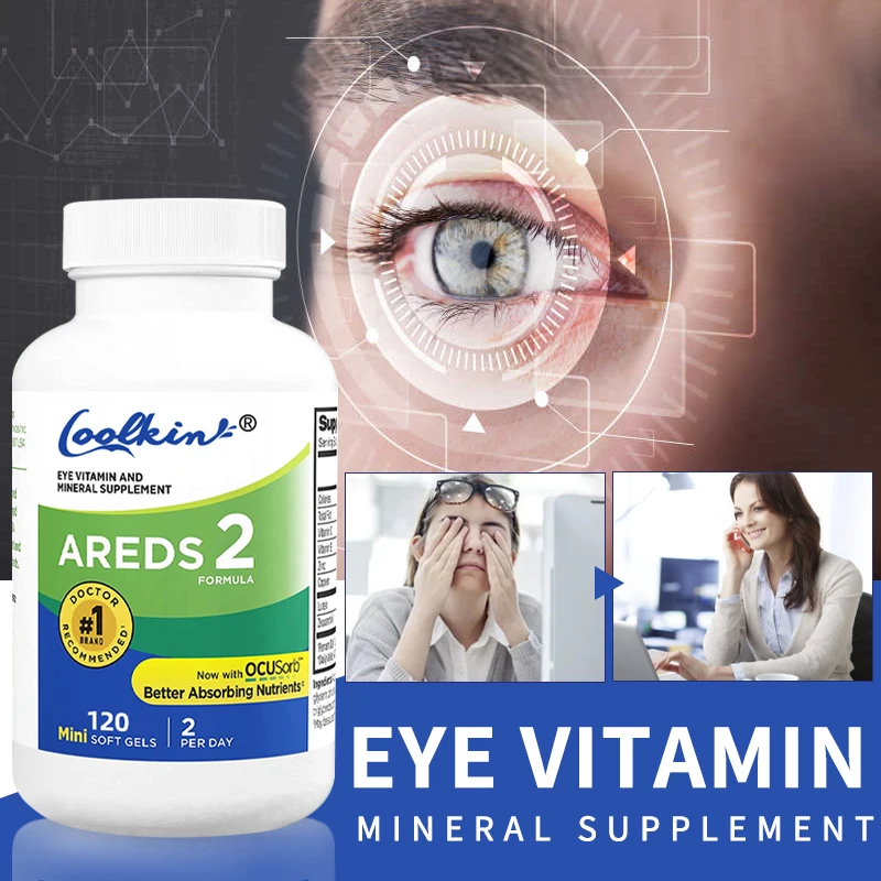 

AREDS 2 Eye Vitamin and Mineral Supplement with Lutein, Vitamin C, Zeaxanthin, Zinc and Vitamin E, 120 Softgels